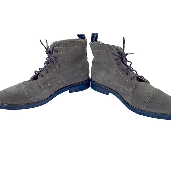 All Saints EU 45/UK 11/US 12/CN 2.5 Harland Men\'s Leather Bloom Boots Stone Grey main image 5